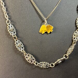 Pendant Necklaces Silver Tone Delicate Y2K 90s Fashion Tiny Mushroom